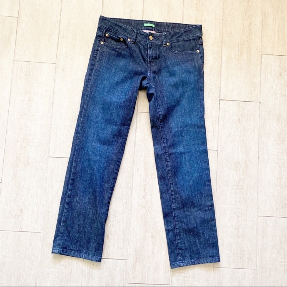 Lilly Pulitzer Blue Palm Beach Fit Jeans